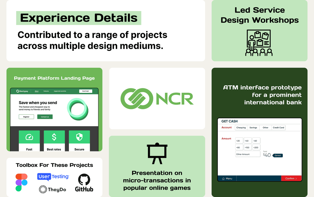 UX and Service Designer at NCR screenshot